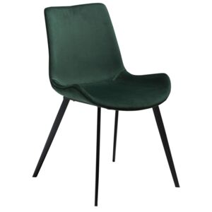 DAN-FORM Zelená sametová židle DanForm Hype