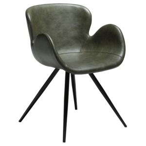 DAN-FORM Vintage zelená čalouněná židle DanForm Gaia
