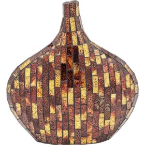 KARE DESIGN Váza Mosaico 33 cm - hnědá
