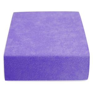 Froté prostěradlo fialové 180x200 cm Gramáž (hustota vlákna): Standard (180 g/m2)