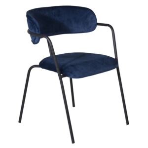 Arrow židle modrý samet