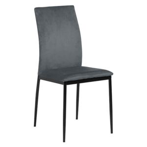 Demina jídelní židle tmavě šedá / samet