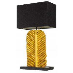 Leaf stolní lampa černo-zlatá 64 cm