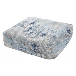 Podlahový polštář ABSTRAKT 70 CM modro-béžový Nábytek | Hodí se všude | Taburety a puffy