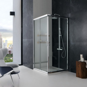 Valentina GIADA sprchový kout 80x80 cm chrom rám čiré sklo 2030110400018