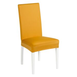Blancheporte Jednobarevný bi-pružný potah na židli, sada 2 ks šafránová sada 2ks