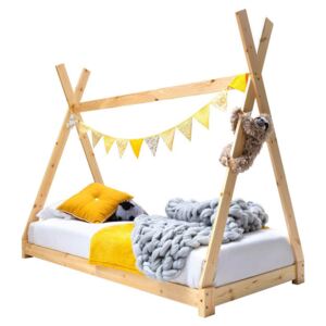 Dětský postelový rám, dřevěný, 70x140 cm