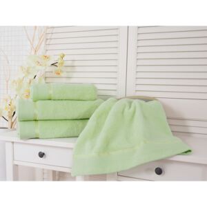 Jerry Fabrics Bavlněný froté ručník světle zelená 50x100 Fluffy (500g/m2)
