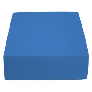 Jersey prostěradlo tmavě modré 180x200 cm Gramáž (hustota vlákna): Lux (190 g/m2)