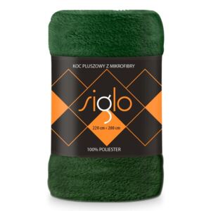 FARO Deka mikroplyš super soft lahvově zelená Polyester, 220/200 cm