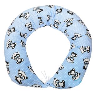Nell Těhotenský polštář - Relaxační poduška - Modrá panda - 170 cm