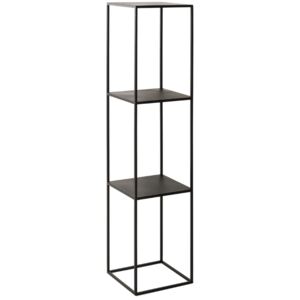 Nordic Design Černý kovový regál Moreno 140 cm