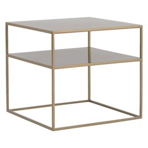 Nordic Design Zlatý kovový konferenční stolek Moreno II. 50 x 50 cm