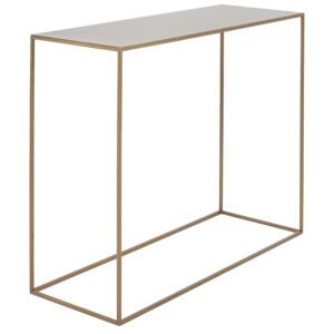 Nordic Design Zlatý kovový toaletní stolek Moreno 100 x 35 cm