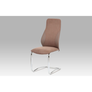 Jídelní židle látka barva coffee chrom HC-292 COF2 AKCE