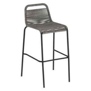 Šedá barová židle LaForma Glenville 100 cm