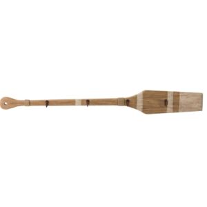 Nástěnný dřevěný věšák s háčky Pádlo- 110*2*13,5cm