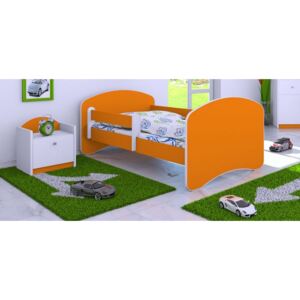 Dětská postel 180x90 cm - ORANŽOVÁ