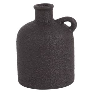 Keramická váza ve tvaru láhve Burly 17 cm Present Time (Barva- černá)