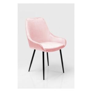 KARE DESIGN Sada 2 ks Růžová čalouněná jídelní židle East Side