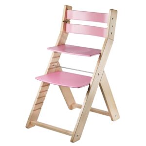 Rostoucí židle WOOD PARTNER SANDY Barva: lak/růžová