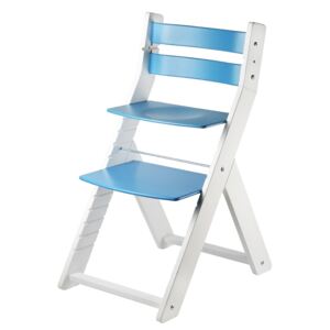 Rostoucí židle WOOD PARTNER SANDY KOMBI Barva: bílá/modrá