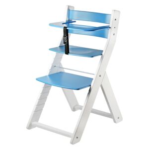 Rostoucí židle WOOD PARTNER LUCA kombi Barva: bílá/modrá