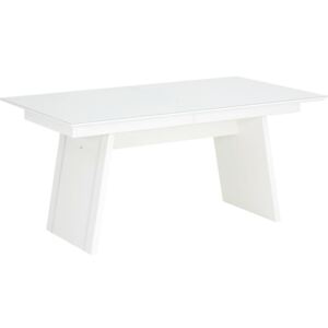 Leonardo Výsuvný Stůl, Bílá bílá 90x75x160
