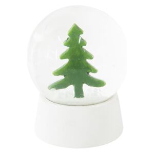 Sněžítko s vánočním stromkem - Ø 8*11 cm