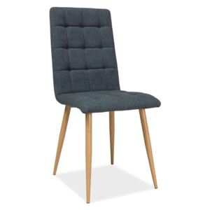 Jídelní židle - OTTO, nohy v dekoru dřeva, různé barvy na výběr Čalounění: grafitová (tap.62)