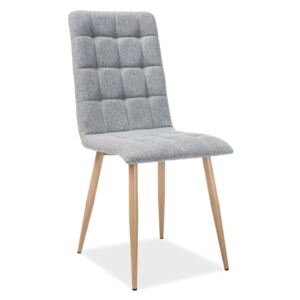Jídelní židle - OTTO, nohy v dekoru dřeva, různé barvy na výběr Čalounění: šedá (tap.64)