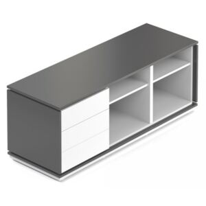 Kontejner Creator 153,6 x 53,6 cm, 3-modulový bílá / antracit