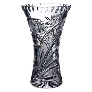 ONTE CRYSTAL Broušená váza (tvar X) 80029, vel. 25,5cm, Kometa