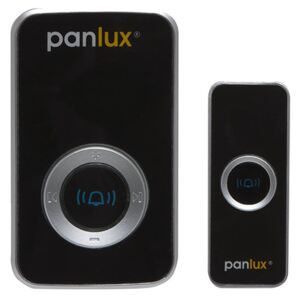 Bezdrátový zvonek Panlux Deluxe černo-stříbrný