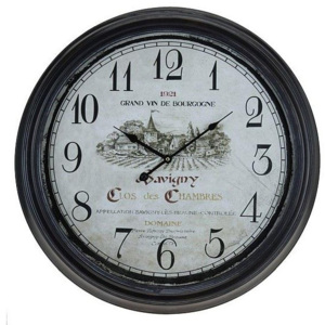 Nastěnné hodiny kovové 63 cm Retro Savigny 1921
