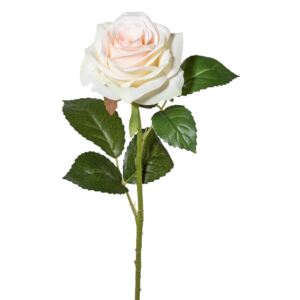 Umělá květina Růže Gasper krémová 53 cm