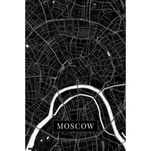 Mapa Moscow black