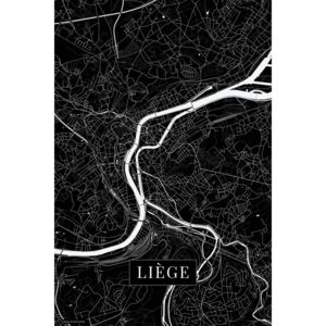 Mapa Liege black