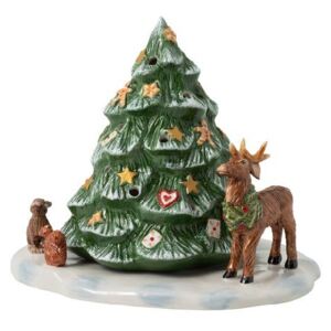 Villeroy & Boch Christmas Toys dekorace / svícen, vánoční stromek se zvířátky, 17 cm