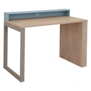 Pracovní stůl Kinder - dub šedý/modrá