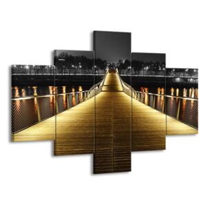 Vícedílný obraz Svítící most 100x70 cm