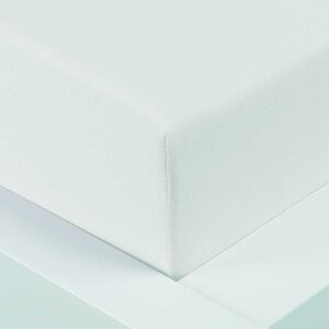 XPOSE® Jersey prostěradlo Exclusive dvoulůžko - bílé 200x200 cm