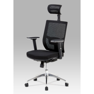 Komfortní kancelářská výškově nastavitelná židle z černé látky s houpacím mechanismem KA-B1083 BK AKCE