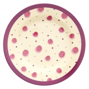 Melaminový talíř Pink Watercolor Splash