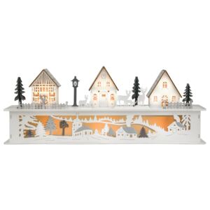 MELINERA® Vánoční LED vesnice (bílé)