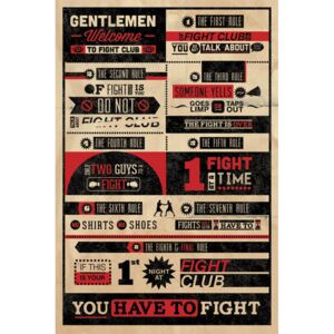 Plakát Fight Club: Infographic (61 x 91,5 cm)