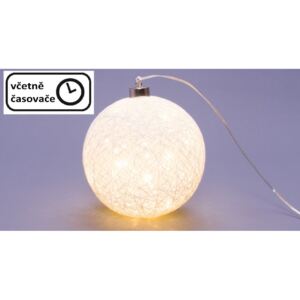 Nexos 64267 Svítící koule - 30 LED, teple bílá