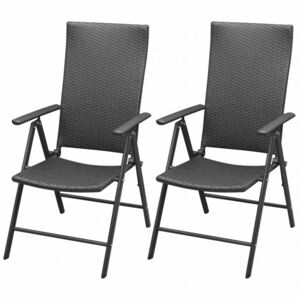 Zahradní židle 2 ks černá