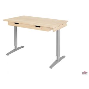Domestav Domino psací stůl s kovovou podnoží 110 cm smrk