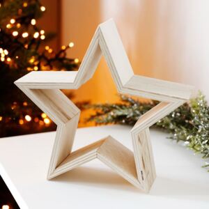 Vánoční dřevěná hvězda